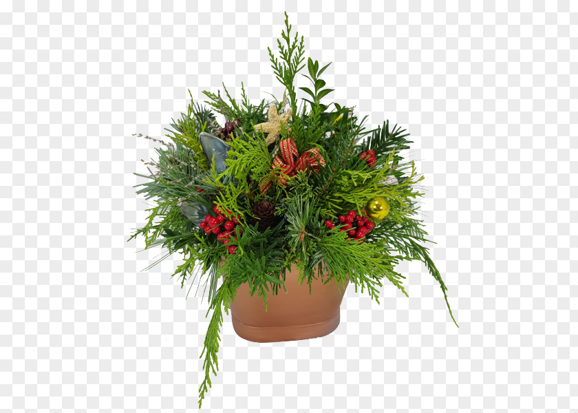 Greenery Christmas Tree Decoration Flower PNG