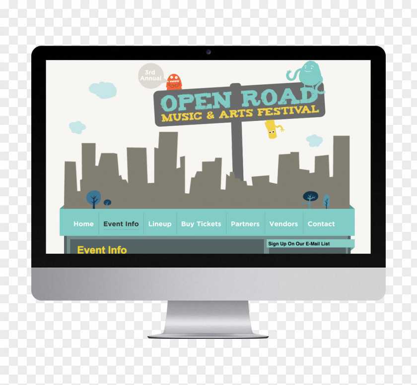 Open Road Responsive Web Design Project PNG