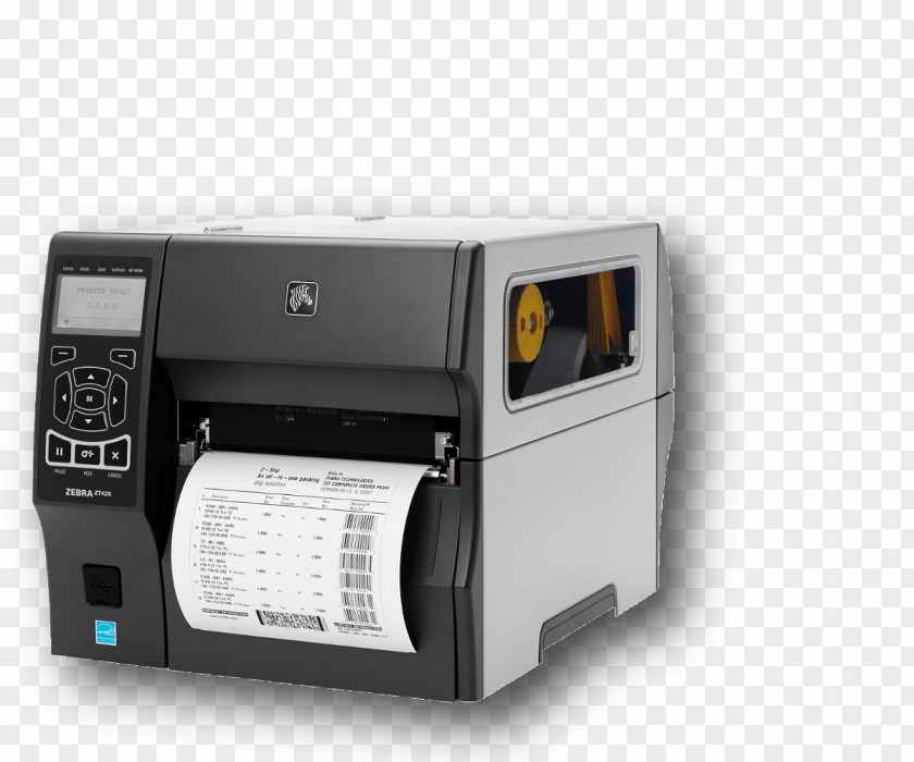 Printer Label Thermal-transfer Printing Zebra Technologies PNG