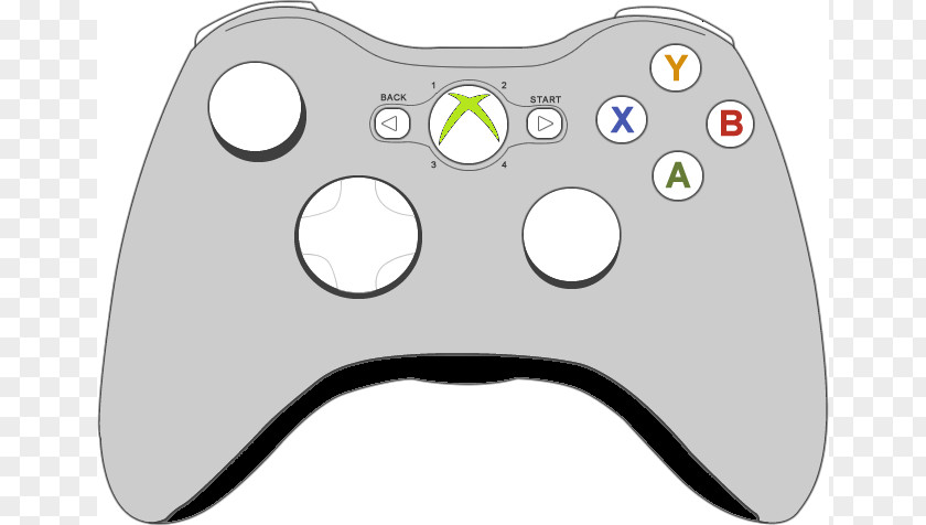 Awful Cliparts Xbox 360 Controller One Joystick Clip Art PNG