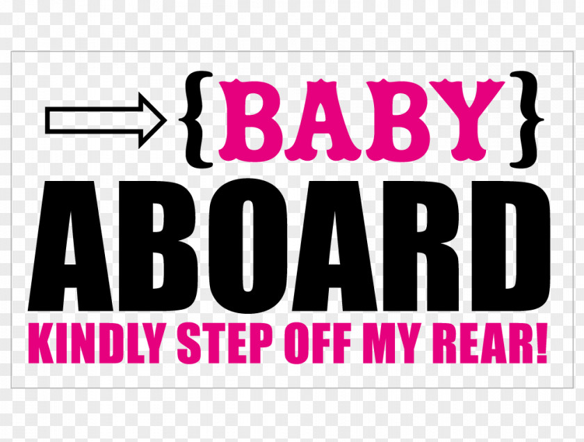 Baby On Board Sticker Decal Logo Car Polyvinyl Chloride PNG