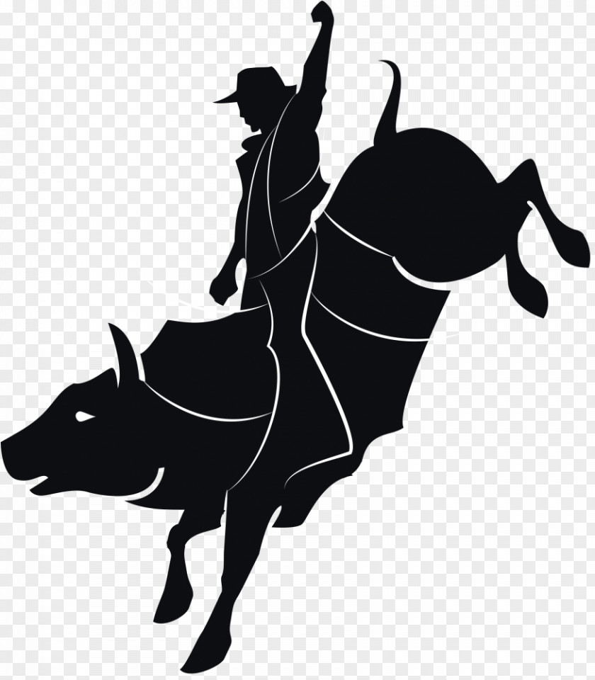 Cowboy Roping Decal Bull Riding Vector Graphics Clip Art Rodeo PNG