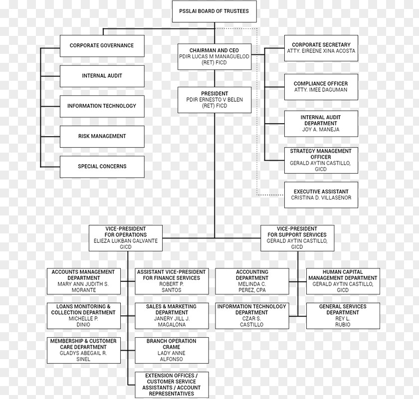 Organization Chart Paper Material PNG