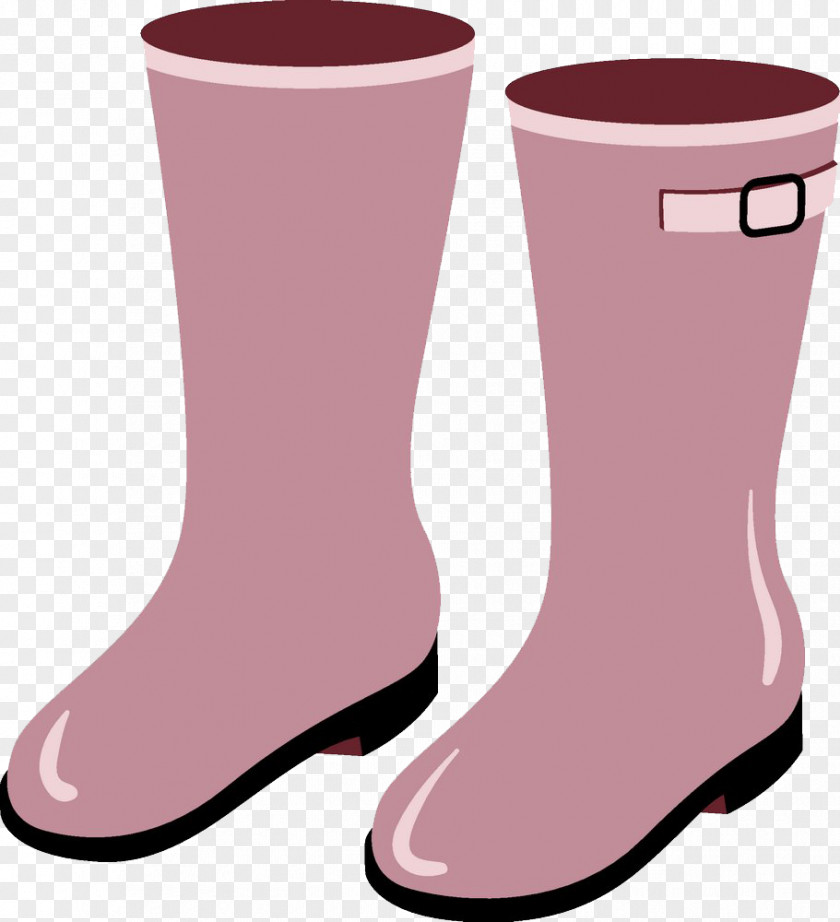Pink Shoes Boot Cartoon Clothing PNG