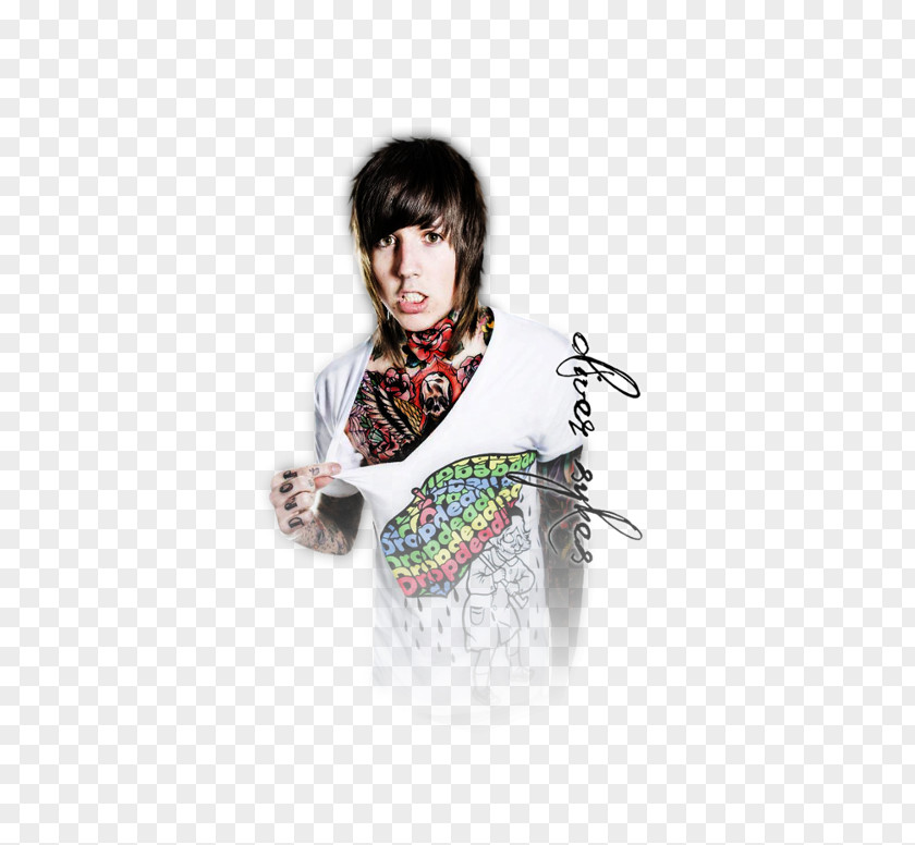 T-shirt Shoulder Oliver Sykes Sleeve Outerwear PNG