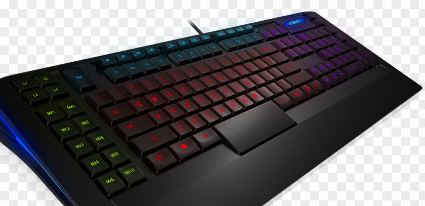 Black Gaming Keypad SteelSeries Apex 350Keyboard Computer Keyboard 150 USB Membrane PNG