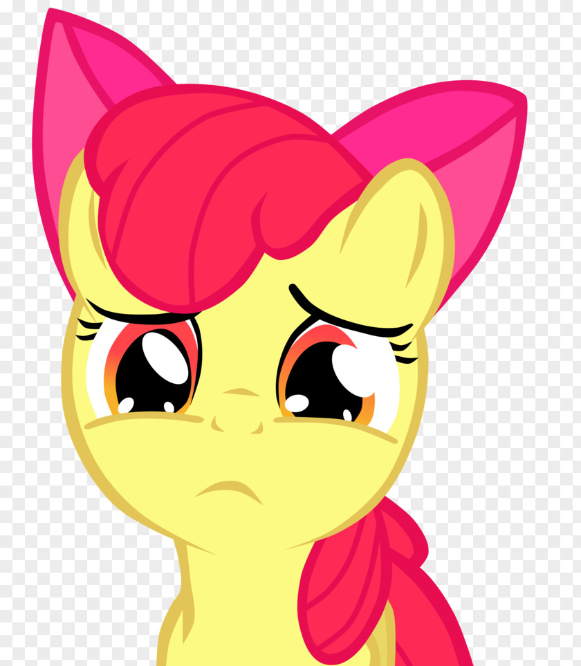 Bloom Sad Apple Pony Whiskers Sadness Image PNG
