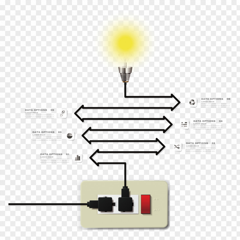 Creative Bulb Ppt Infographic Electricity Adobe Illustrator Illustration PNG