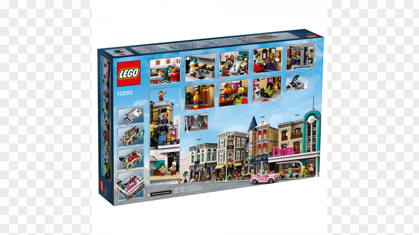 Lego Modular Buildings LEGO 10260 Creator Downtown Diner Hamleys PNG