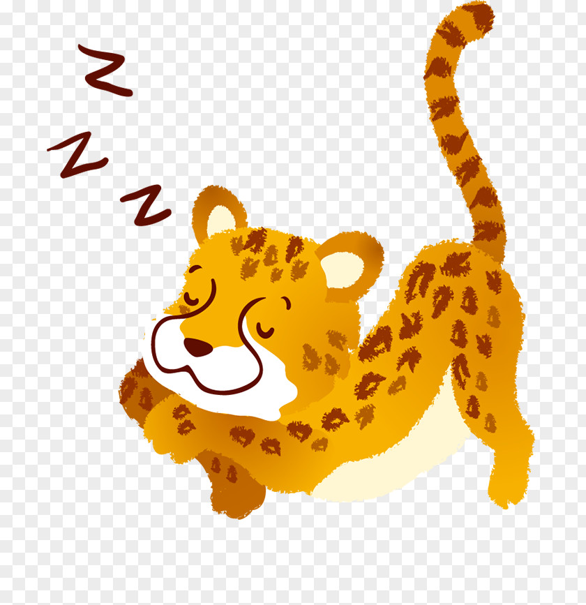 Leopard Tiger Whiskers Cartoon PNG