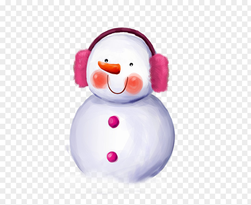 Smiling Cartoon Snowman Cute High-definition Television Display Resolution Wallpaper PNG