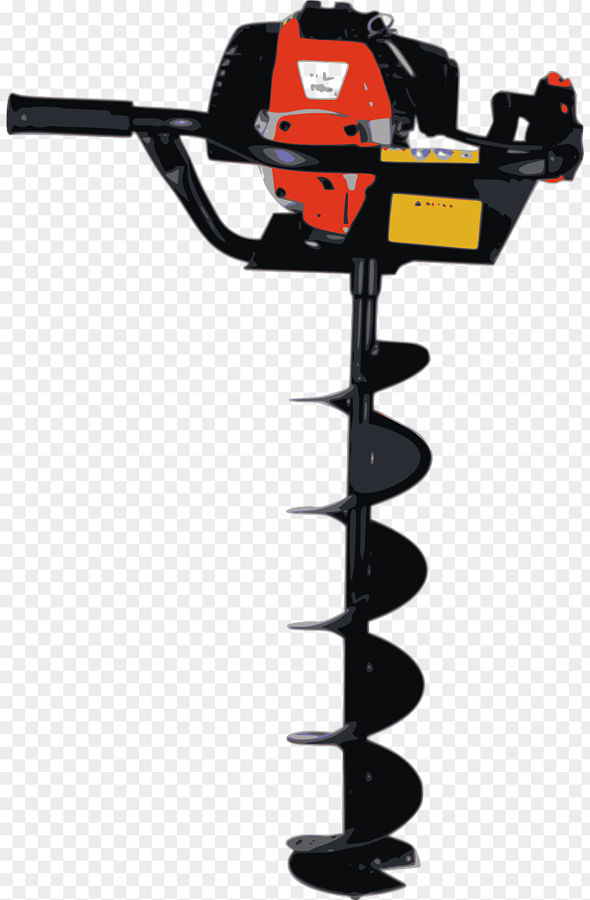 Large Drill Augers Boring Hammer Electric Clip Art PNG