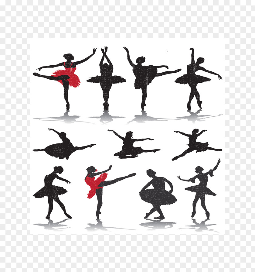 Silhouette Paper Drawing Ballet Performing Arts PNG