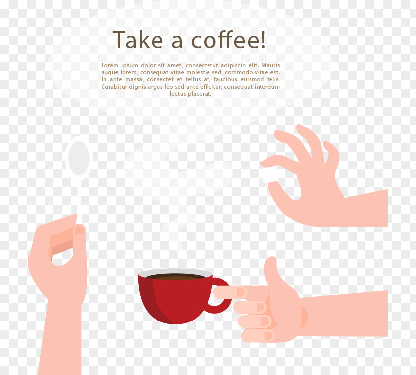 Vector Coffee Arm Adobe Illustrator PNG
