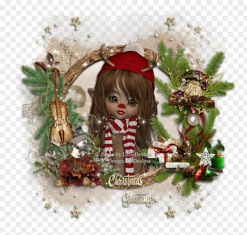 Happy Mail] Christmas Ornament Doll Day PNG