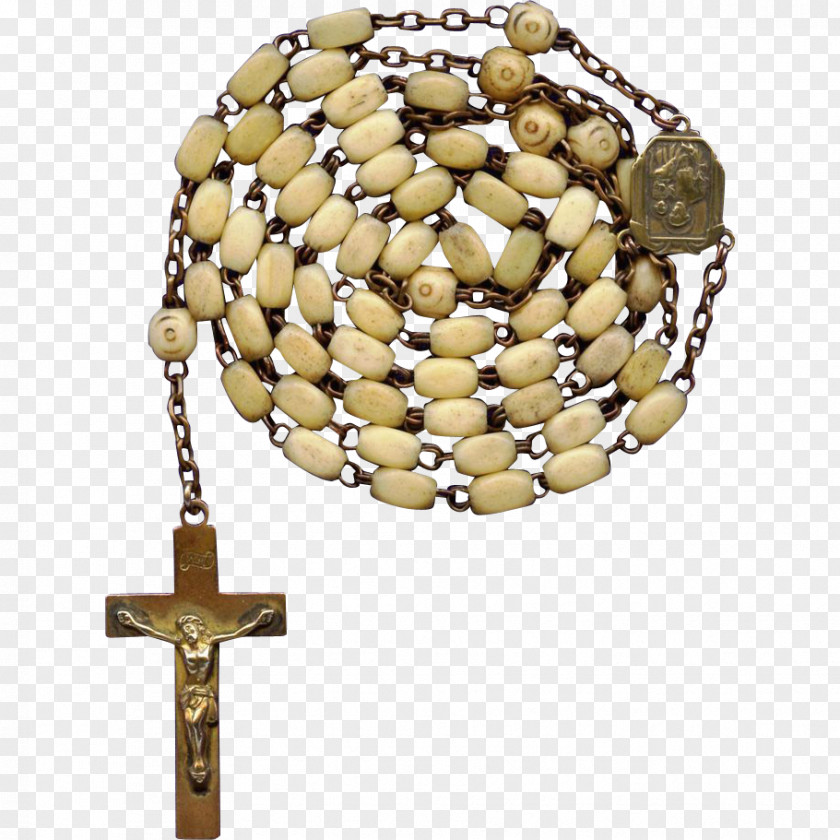 Praying Hands With Rosary Beads Bead PNG