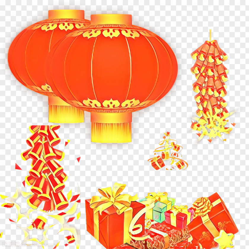 Balloon Orange Christmas And New Year Background PNG