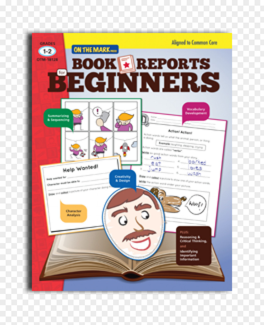 Book Report Grades 1 & 2 Reading Education PNG