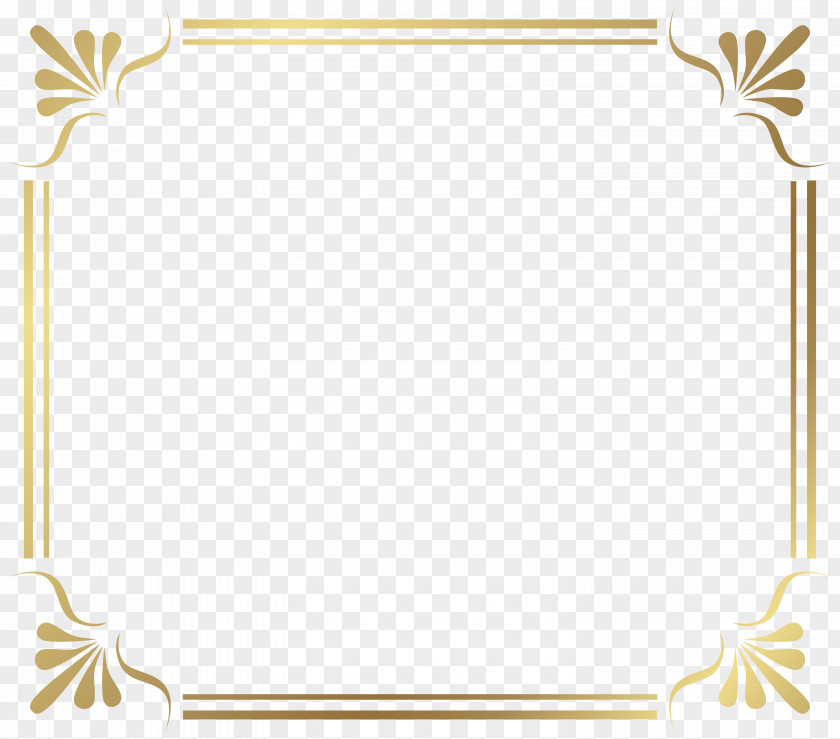 Golden French Border PNG french border clipart PNG