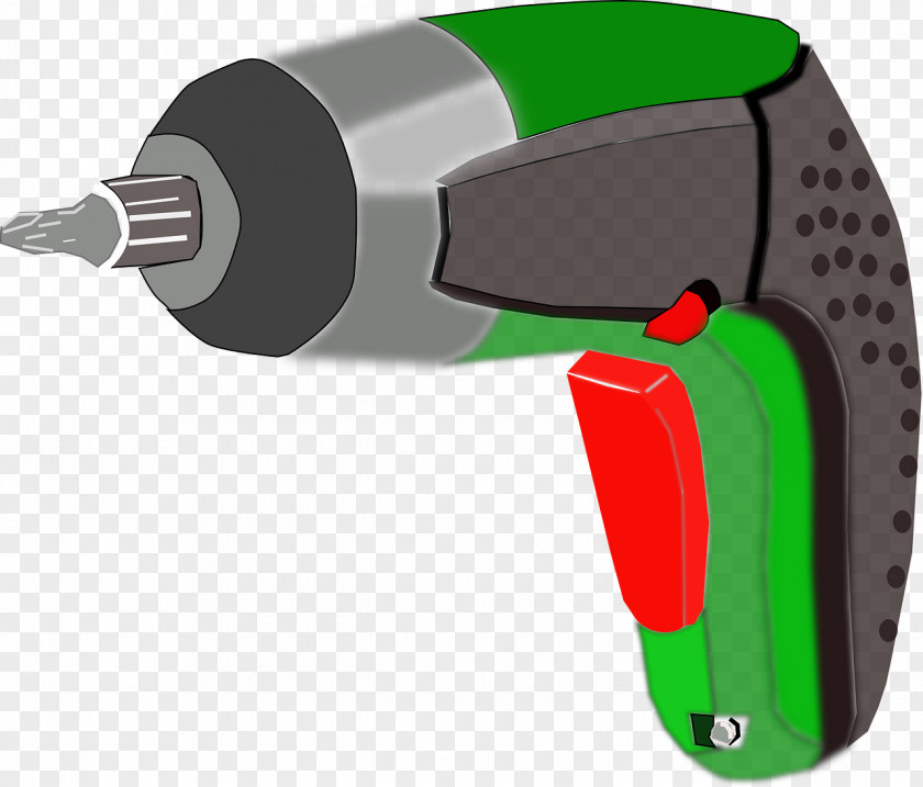 Green Hammer Drill Hand Tool Power Clip Art PNG