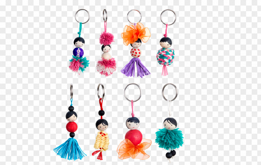 Keychains Are Made Of Which Element Earring Bead Key Chains Jewellery Chalk & Chuckles PNG