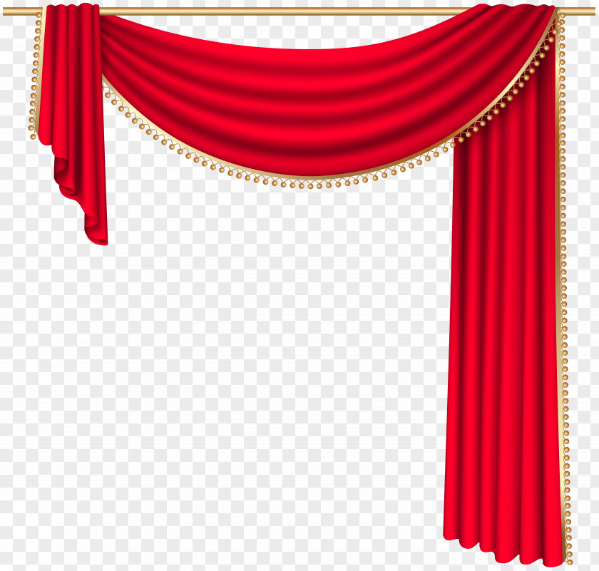 Red Curtain Transparent Clip Art Image Rod Window Theater Drapes And Stage Curtains PNG