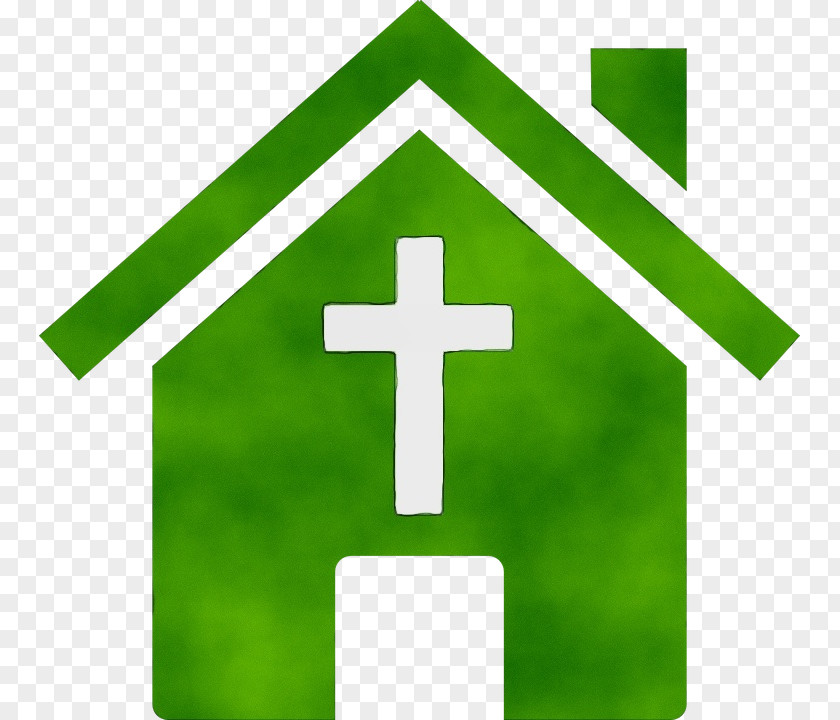 Sign Symbol Green Line Cross PNG