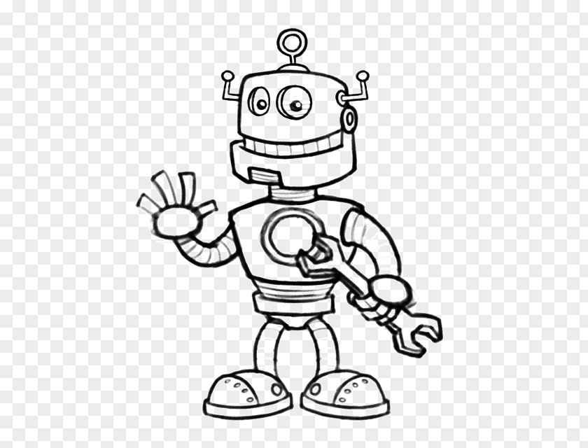 FREE! Cartoon Cyborg ThumbRobot Robot Games For Kids PNG