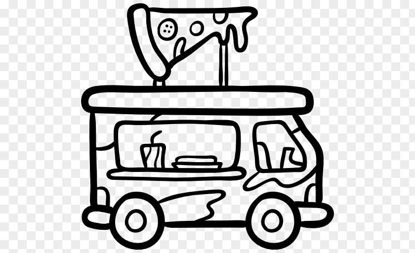 Pizza Icon Fast Food Car Truck PNG