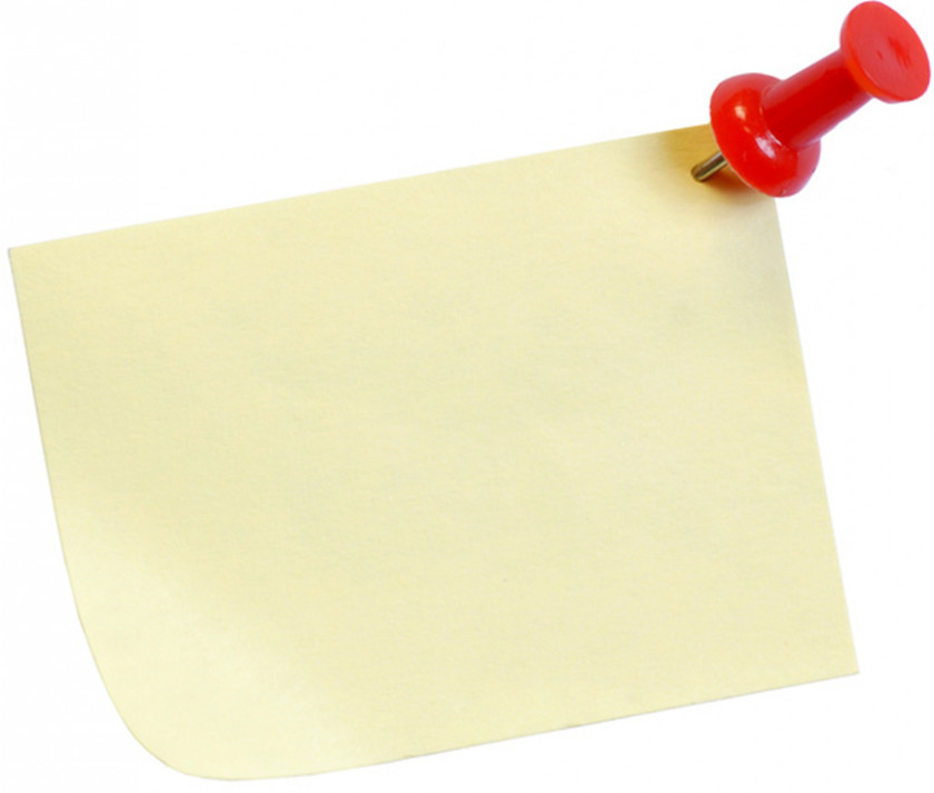 Post It Note Post-it Paper Drawing Pin Clip Art PNG