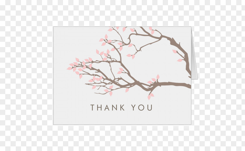 Thank You Wedding Invitation Paper Save The Date Cherry Blossom PNG