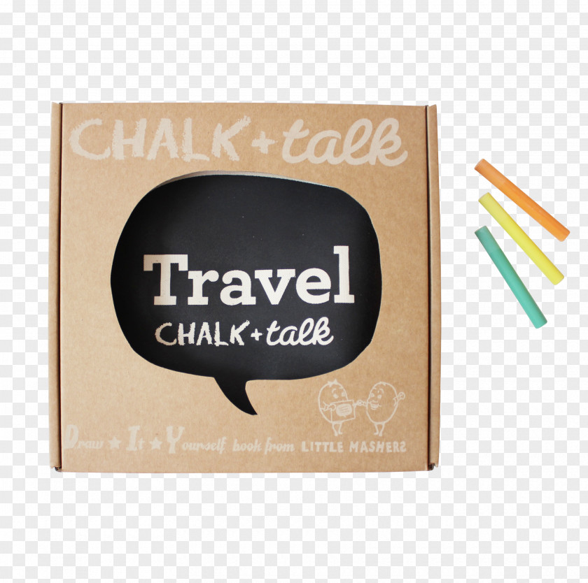 Chalk Board Travel Aankleedkussen Guidebook Baggage Organic Cotton PNG
