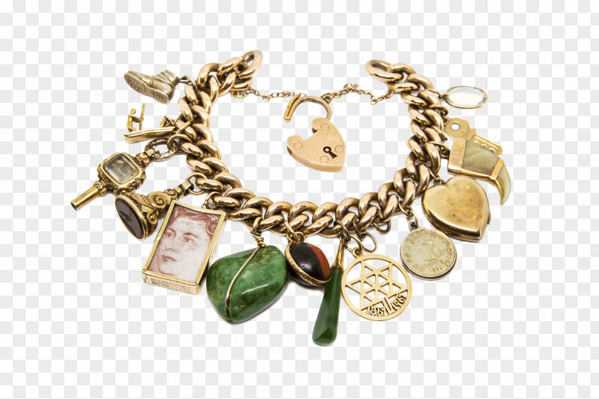 Gold Bracelet Charm Necklace Locket Bangle PNG