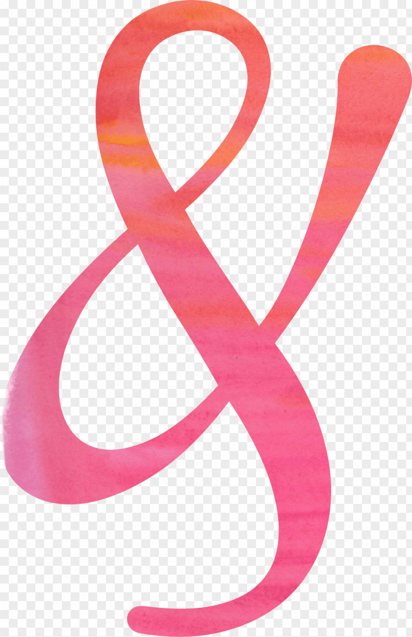 Pink Wall Paper Ampersand Symbol PNG