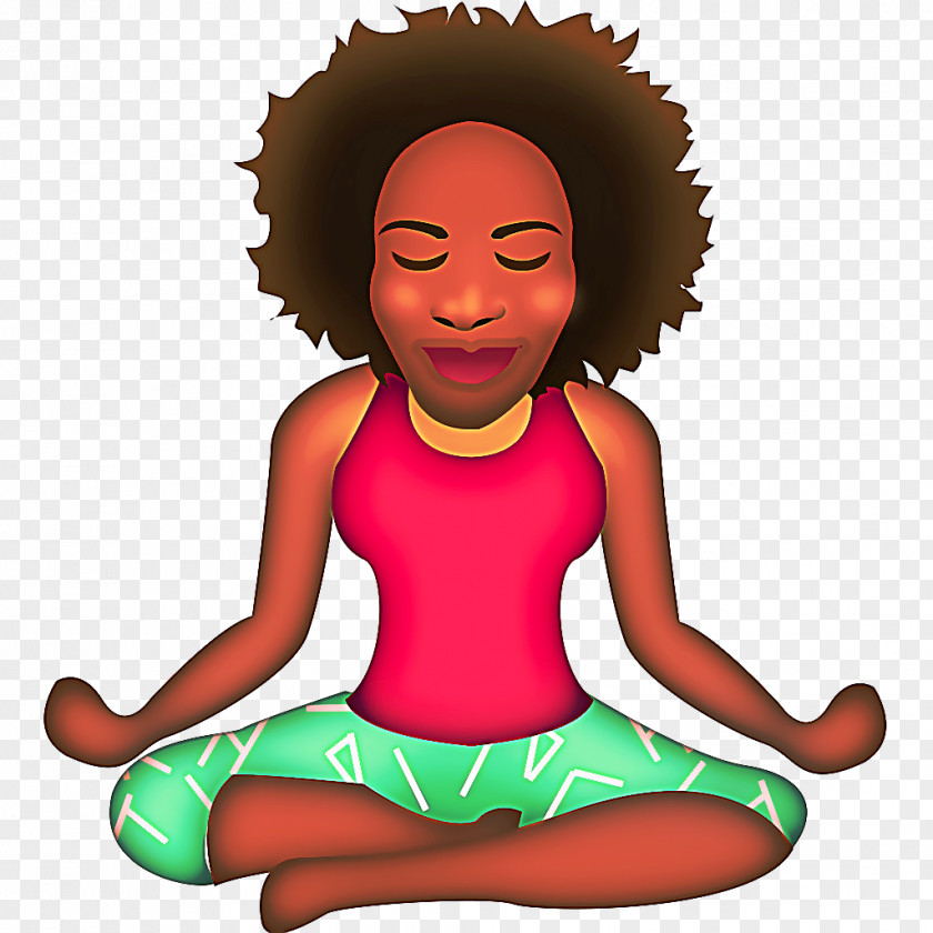 Yoga Play Happy Emoji PNG