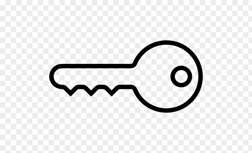 Black And White Key Encryption PNG