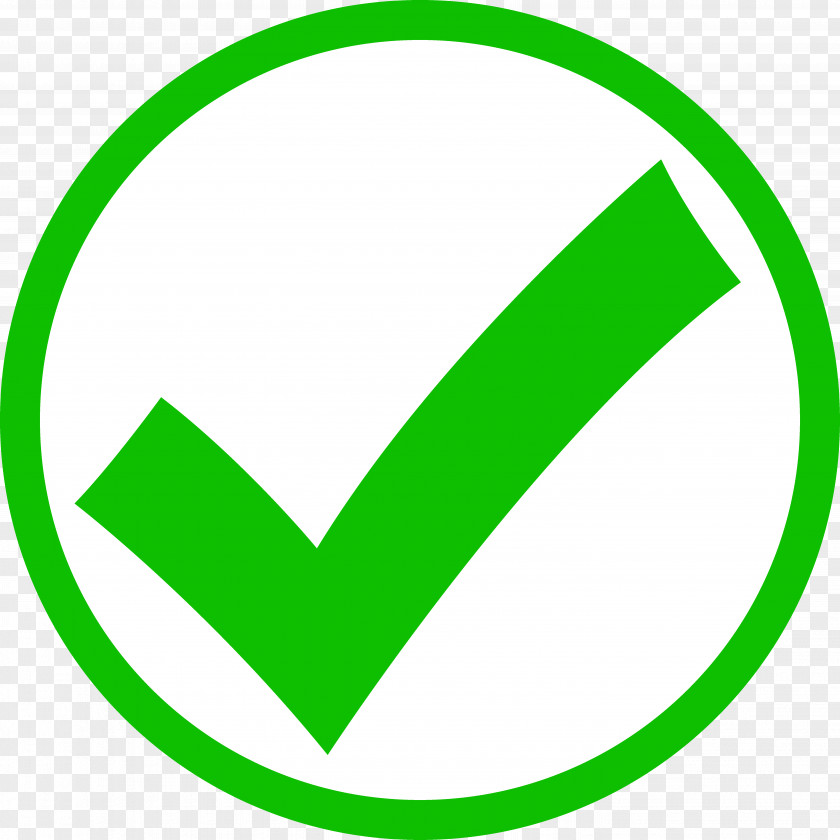 Green Tick Mark Check Clip Art PNG