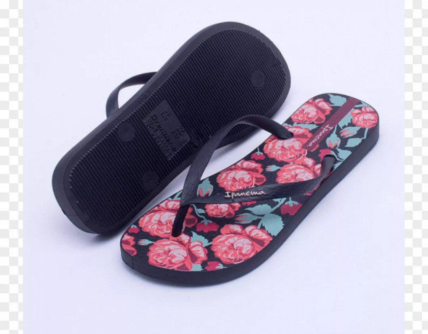 -painted Floral Material Slipper Flip-flops Ipanema Shoe Sandal PNG