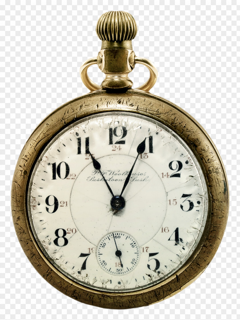 Retro Clock Pocket Watch Wall PNG