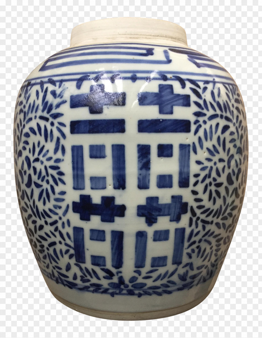 Vase Blue And White Pottery Ceramic Jar PNG