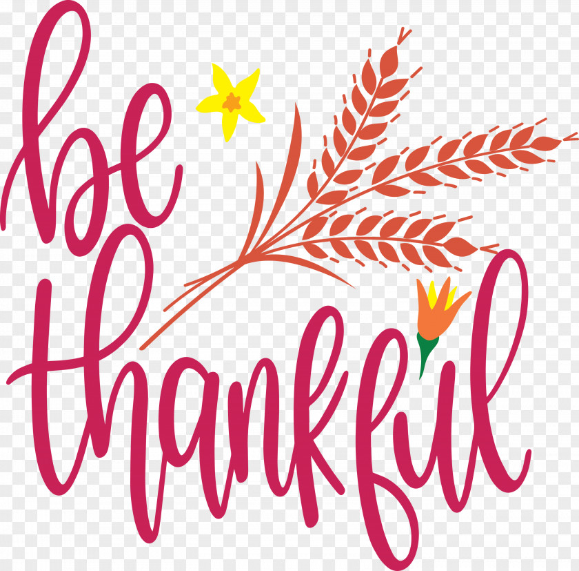 Be Thankful Thanksgiving Autumn PNG