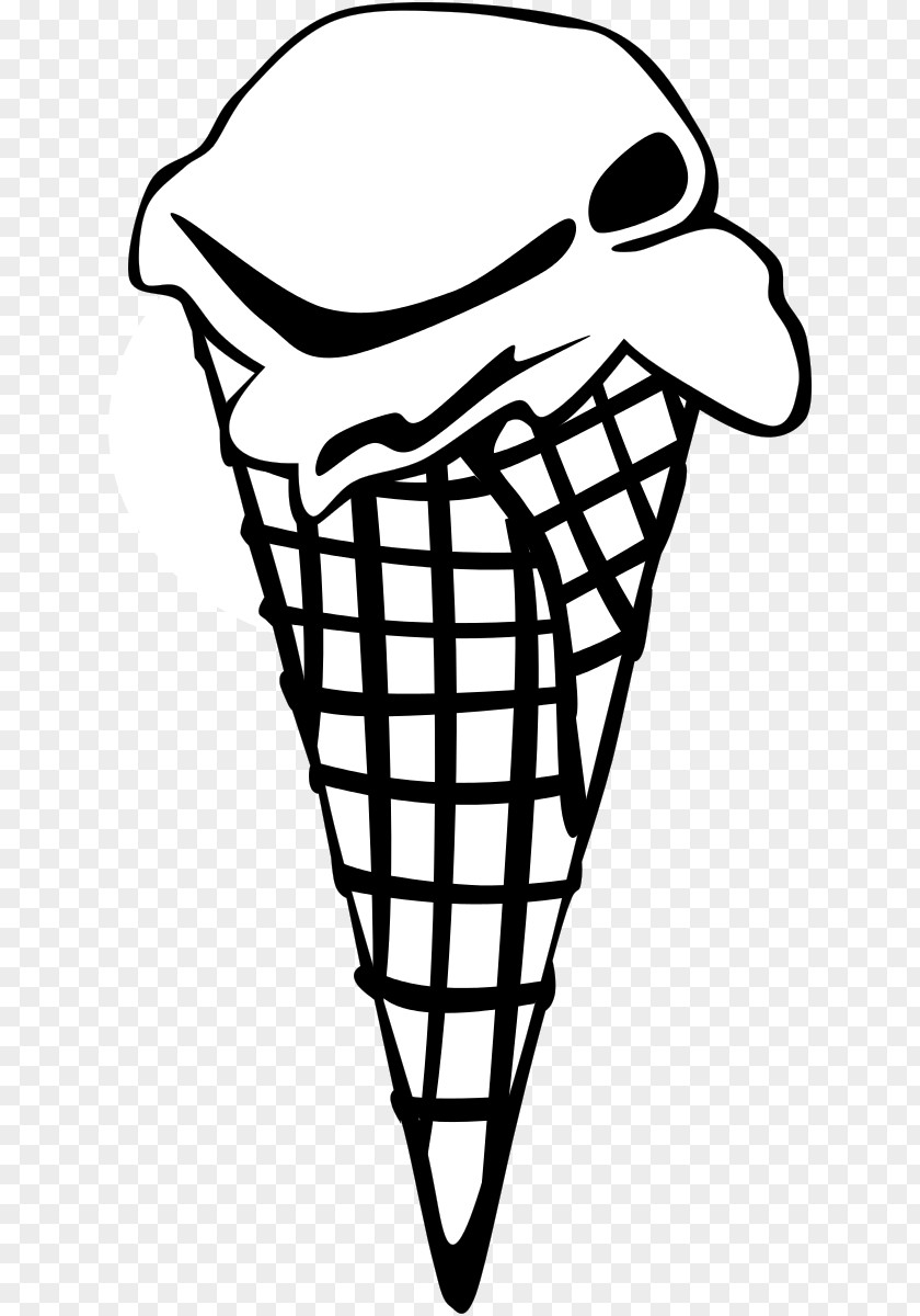 Dessert Cliparts Black Ice Cream Cone Waffle Chocolate PNG