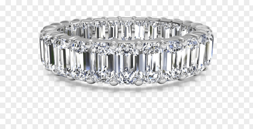 Emerald Cut Bridal Sets Wedding Ring Diamond Engagement Eternity PNG