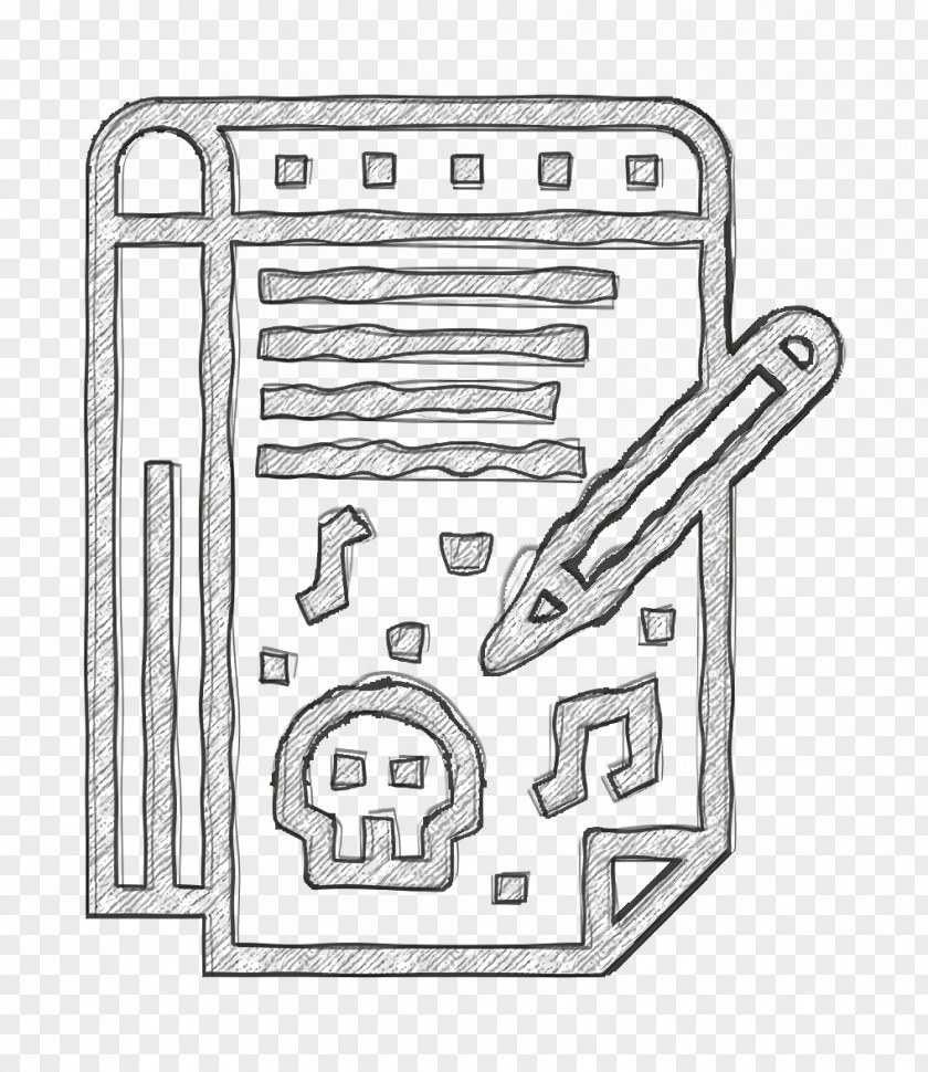 Notepad Icon Punk Rock Notebook PNG
