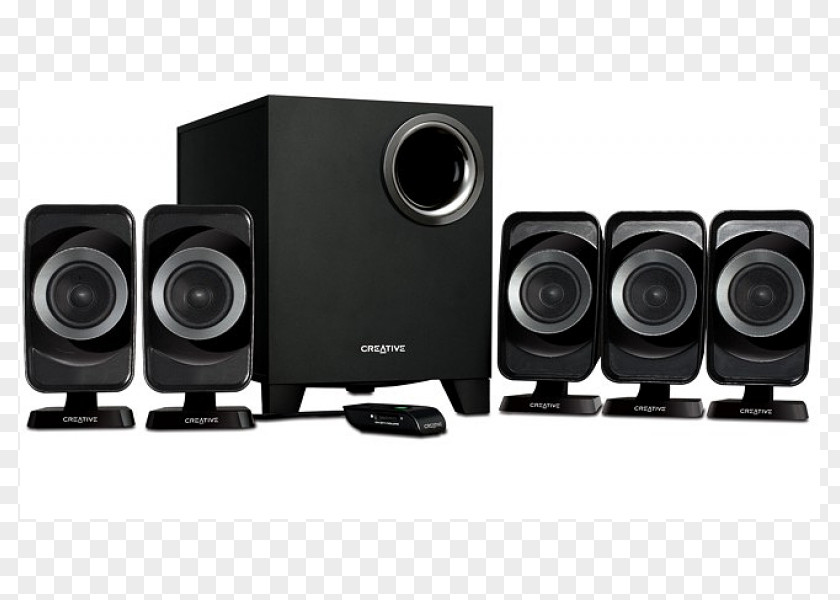Creative Inspiration 5.1 Surround Sound Loudspeaker Technology Home Theater Systems PNG