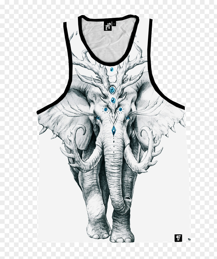 Elephant God Festival Drawing Art T-shirt Painting PNG