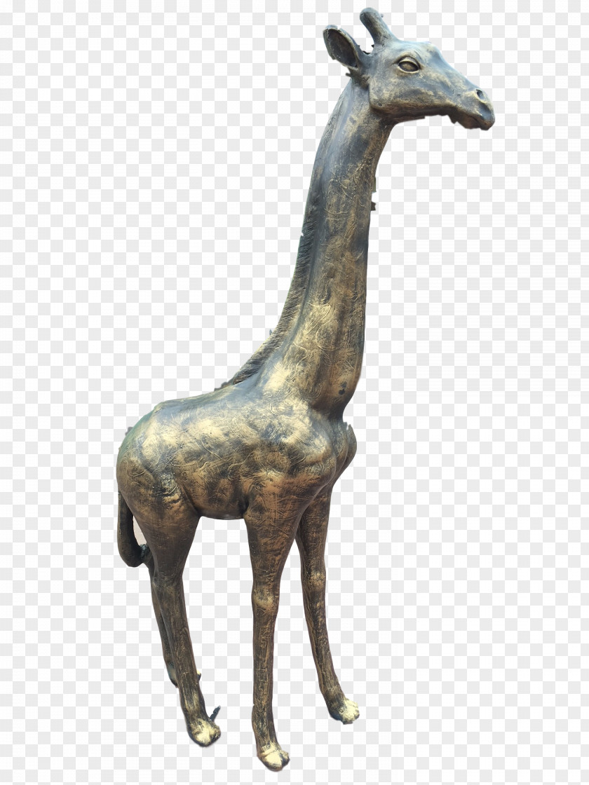 Giraffe Bronze Sculpture Statue PNG