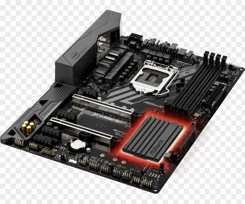 Intel ASRock Z370 Killer SLI/ac ATX Motherboard For CPUs By CCL Computers LGA 1151 PNG