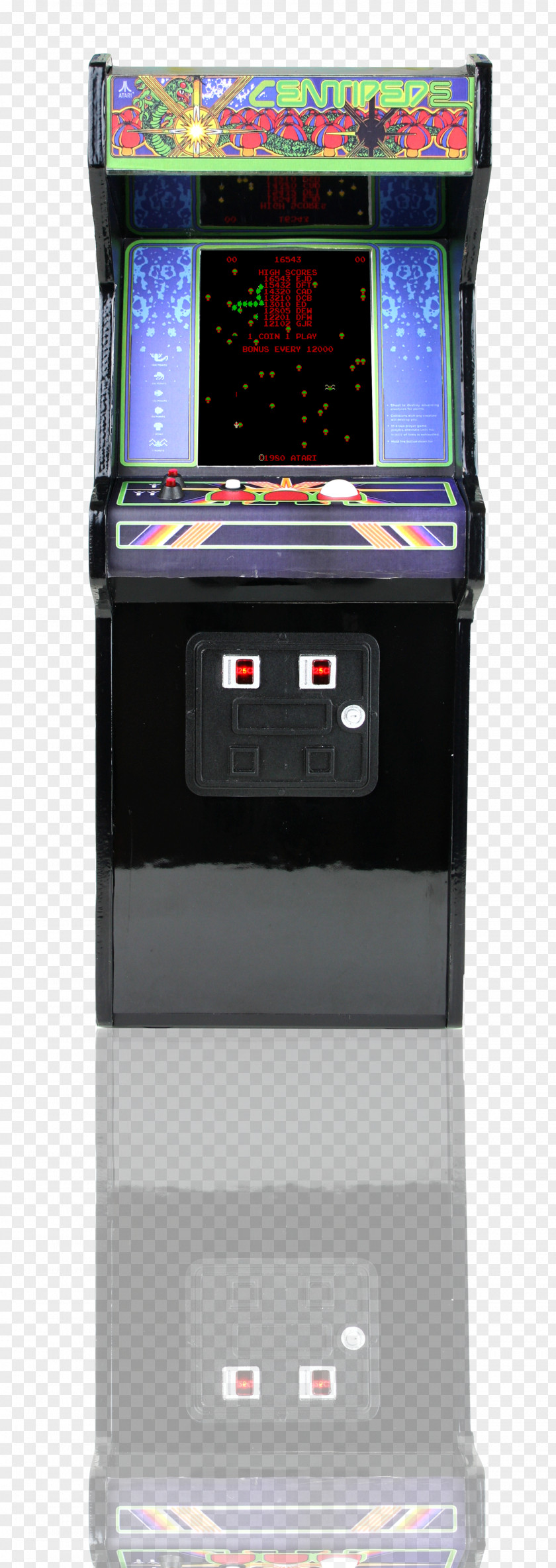 Arcade Centipede Game Video Cabinet Retrogaming PNG