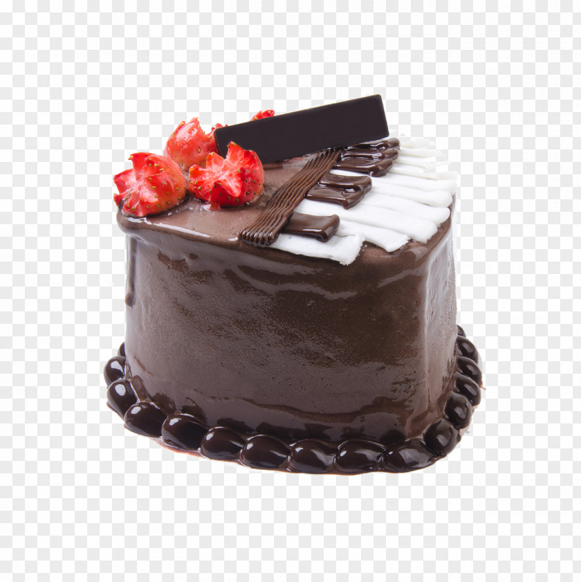 Chocolate Fruit Cake Birthday Shortcake Milk PNG